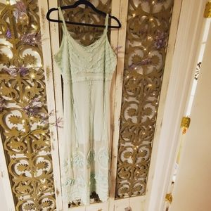 Fairy Mint Green Vintage Dress - image 1